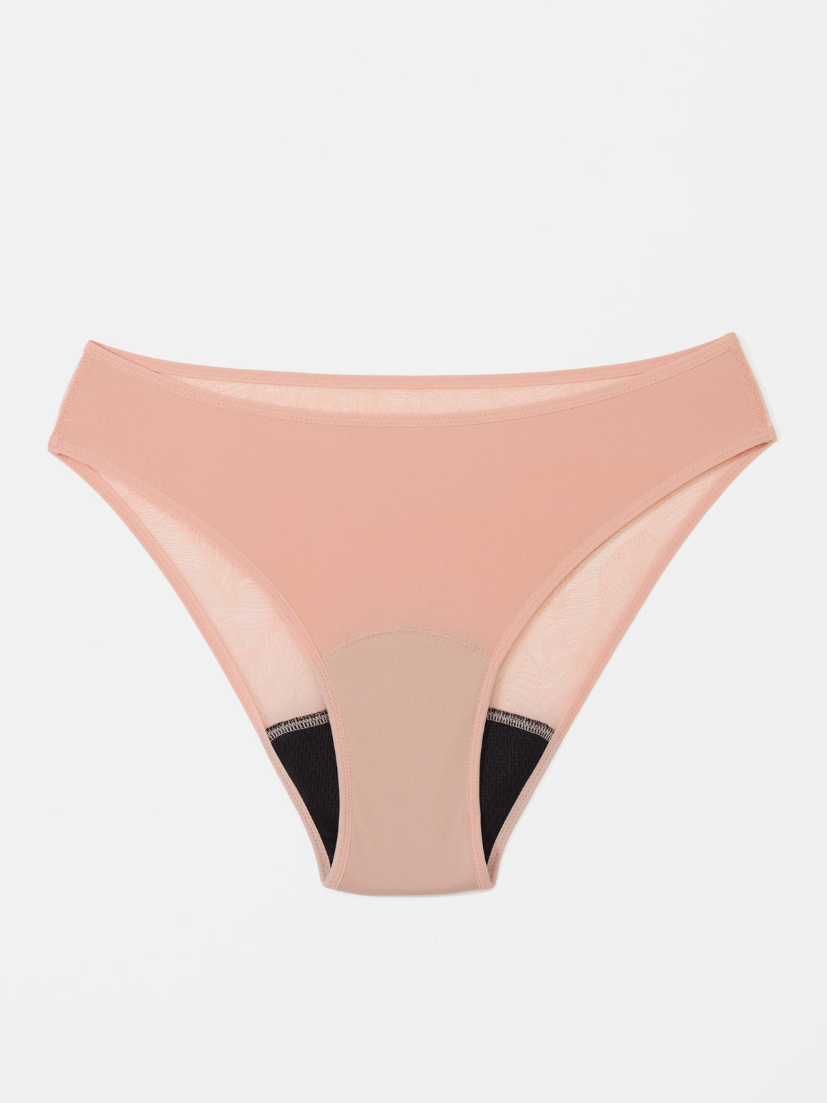 Brief in pizzo - Nylon riciclato - Corallo