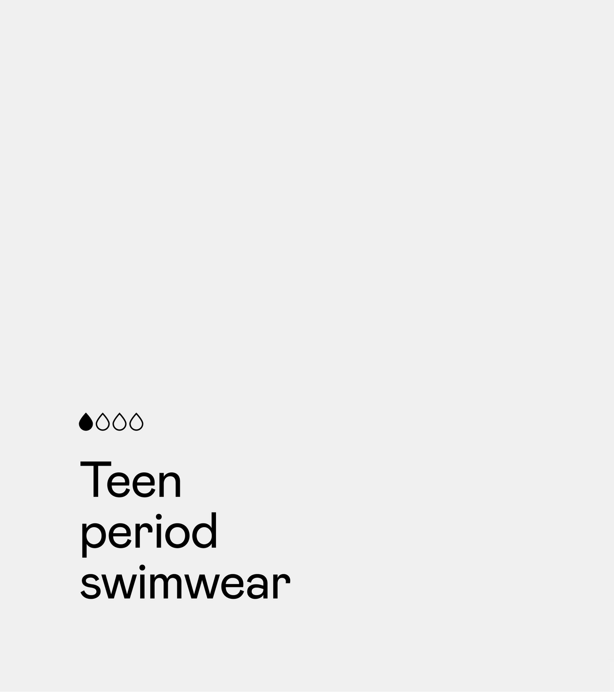 Costume da bagno mestruale - Teen - Nero