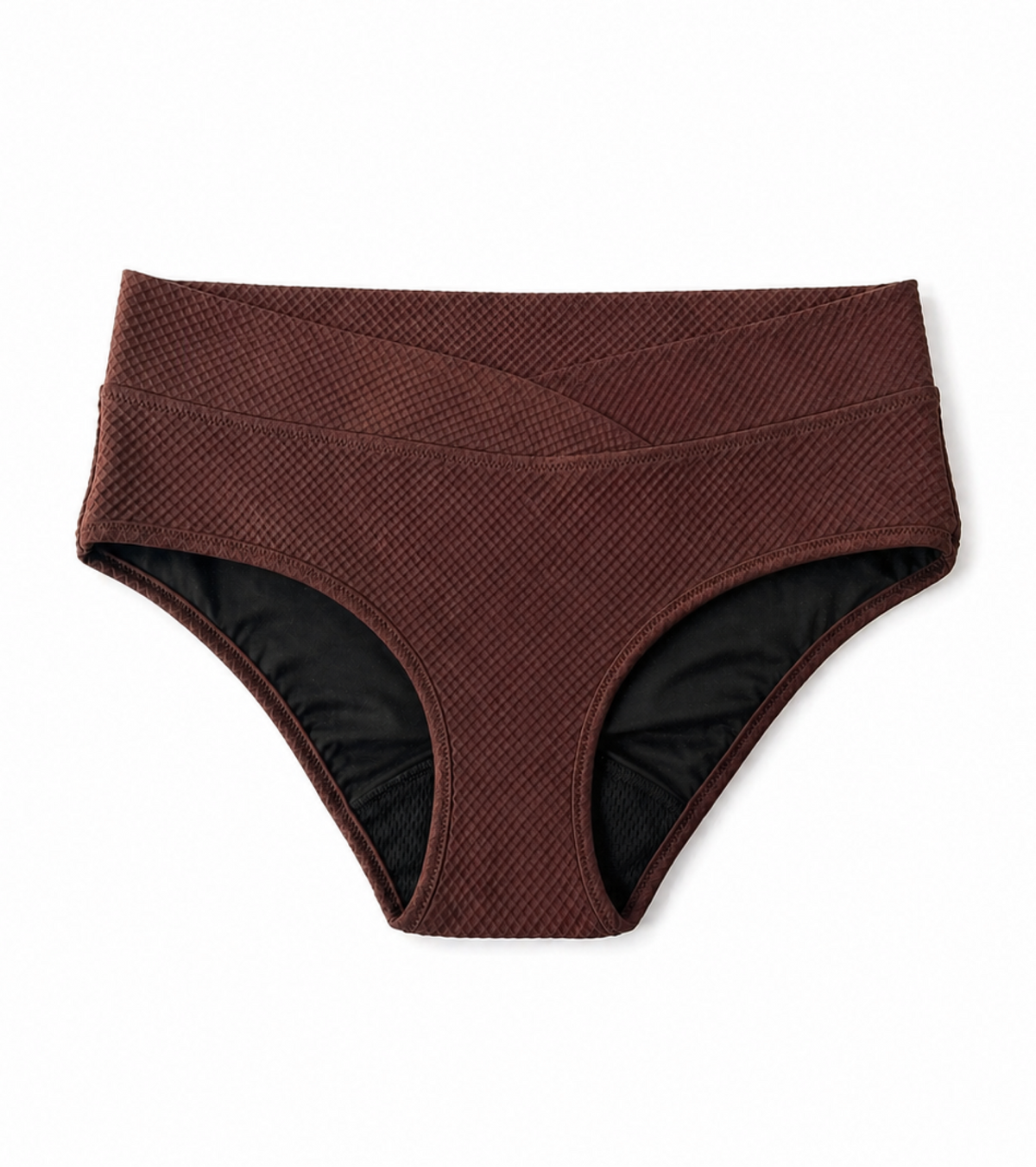 Costume da bagno mestruale - Waffle - Classic - Marrone